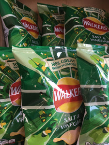 6x Walkers Salt & Vinegar Crisps (6x25g)
