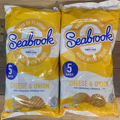 Seabrook Crinkle Cut Cheese & Onion Crisps