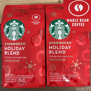 Starbucks Holiday Blend Coffee WHOLE BEANS