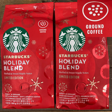 Starbucks Holiday Blend Medium Roast GROUND Coffee