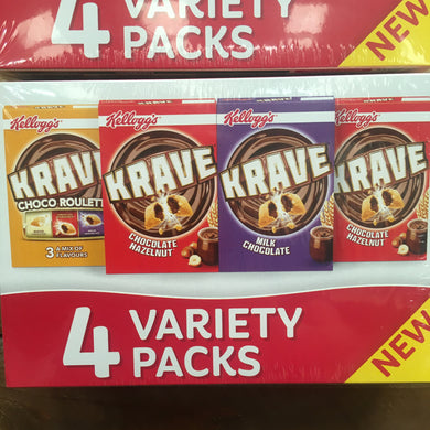 8x Kellogg's Krave Variety Packs (2 Packs of 4x30g)