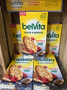 6x Belvita Seeds & Berries 18 Biscuits (6x3x270g)