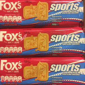 3x Fox's Sports Shortcake Biscuits (3x200g)