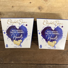 Elizabeth Shaw White Chocolate Salted Caramel Hearts 125g