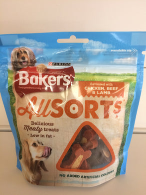 Bakers All Sorts Chicken, Lamb & Beef Meaty Treats 98g
