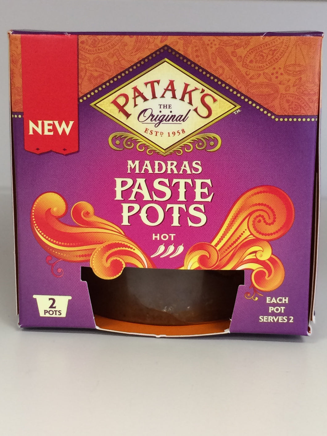 Patak's Madras Paste Pots 2 x 70g
