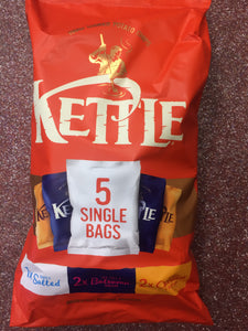 Kettle Chips Multipack Variety 5x 30g Bag Pack 150g