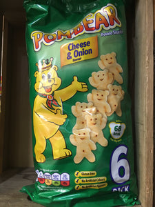Pom-Bear Cheese & Onion 6 Pack (6x13g)