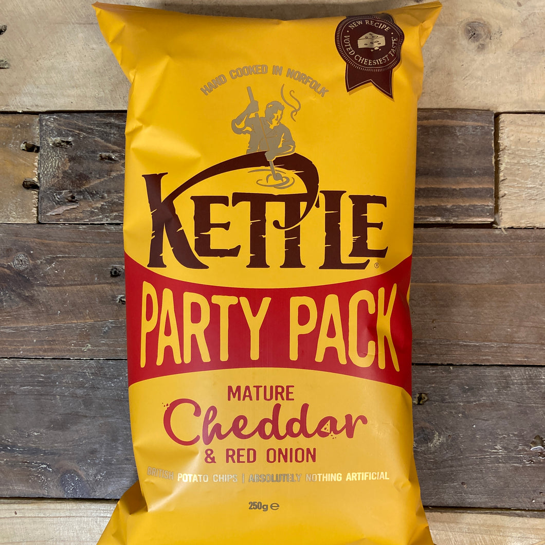 Kettle Chips Mature Cheddar & Red Onion Party Pack