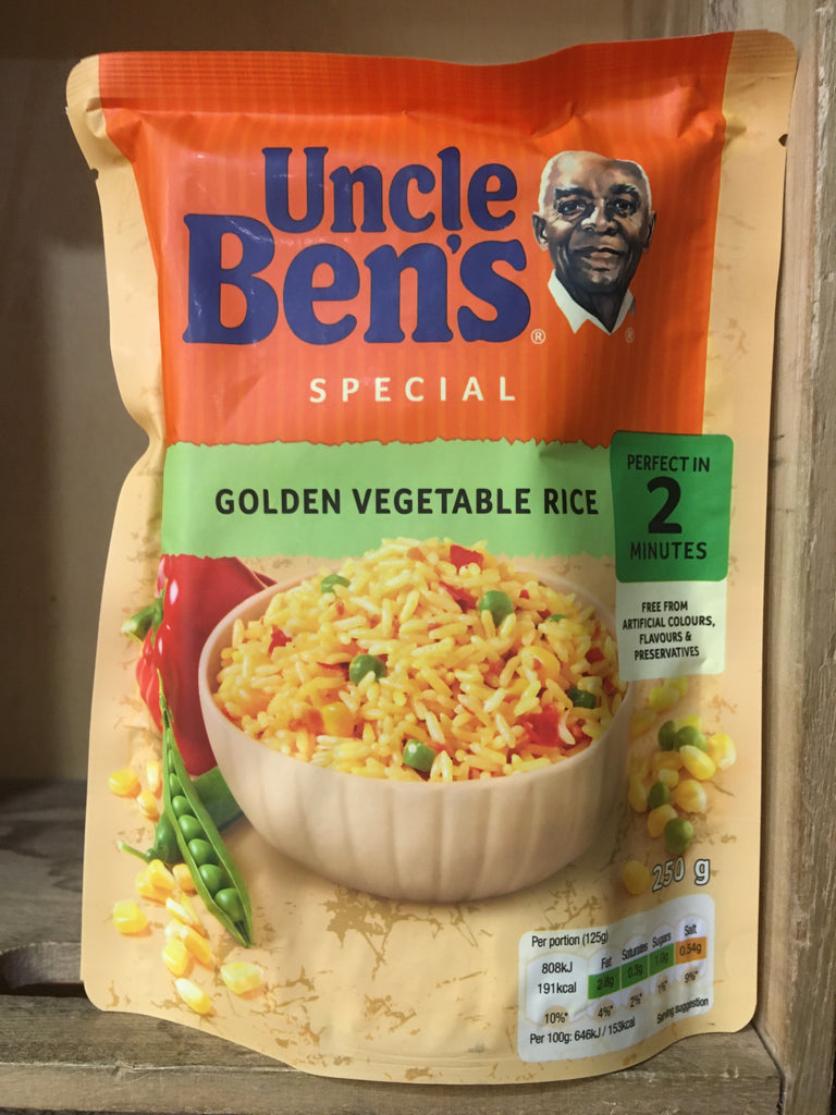 Uncle Bens Microwave Rice Golden Vegetable 250g & Low Price Foods Ltd