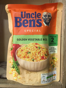 Uncle Bens Microwave Rice Golden Vegetable 250g
