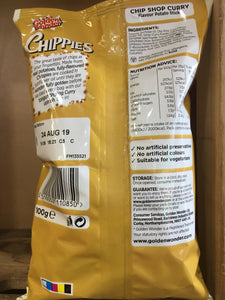 Golden Wonder Chippies Chip Shop Curry Flavour Potato Sticks 100g