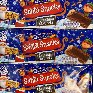 21x McVitie's Santa Snacks Choc Cake Bars (3 Packets of 7 Cakes)