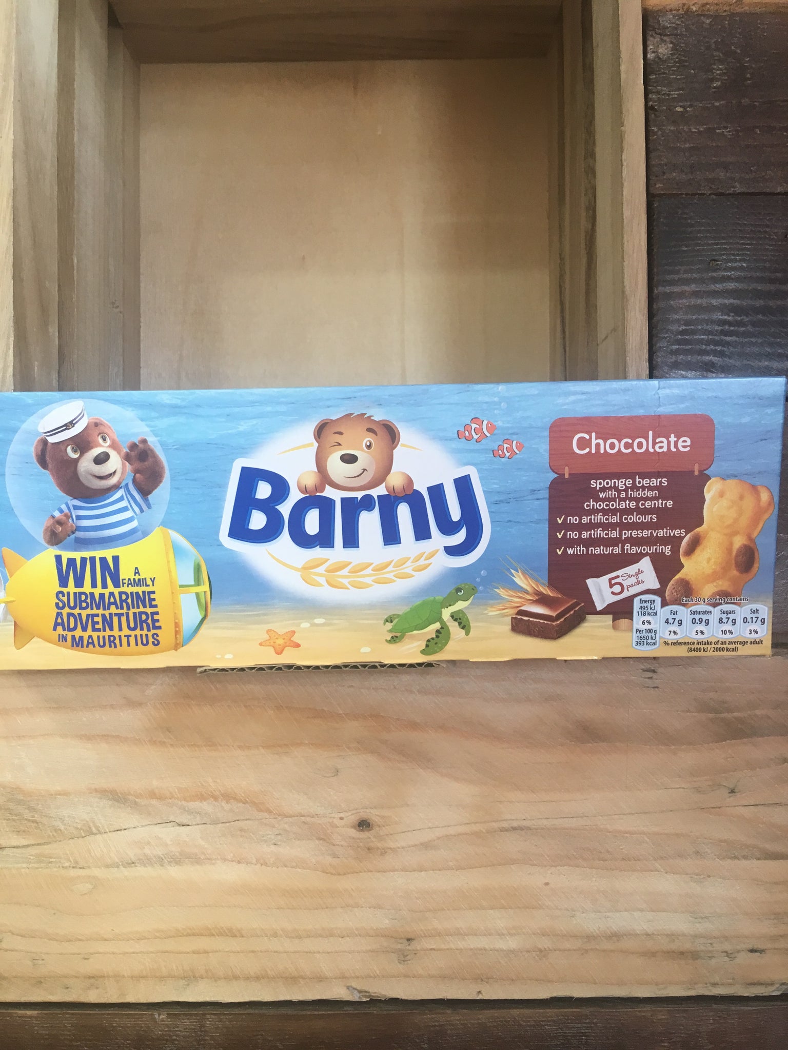 Barny Chocolate Sponge Bear Biscuits 5x25g | Sainsbury's