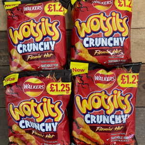 Wotsits Crunchy Flamin Hot Share Bags 60g