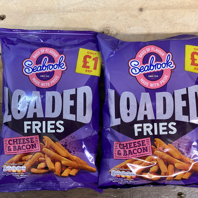 4x Seabrook Loaded Fries Cheese & Bacon £1 Bags (4x80g)
