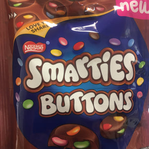 4x Smarties Buttons Milk Chocolate Sharing Bags (4x90g)