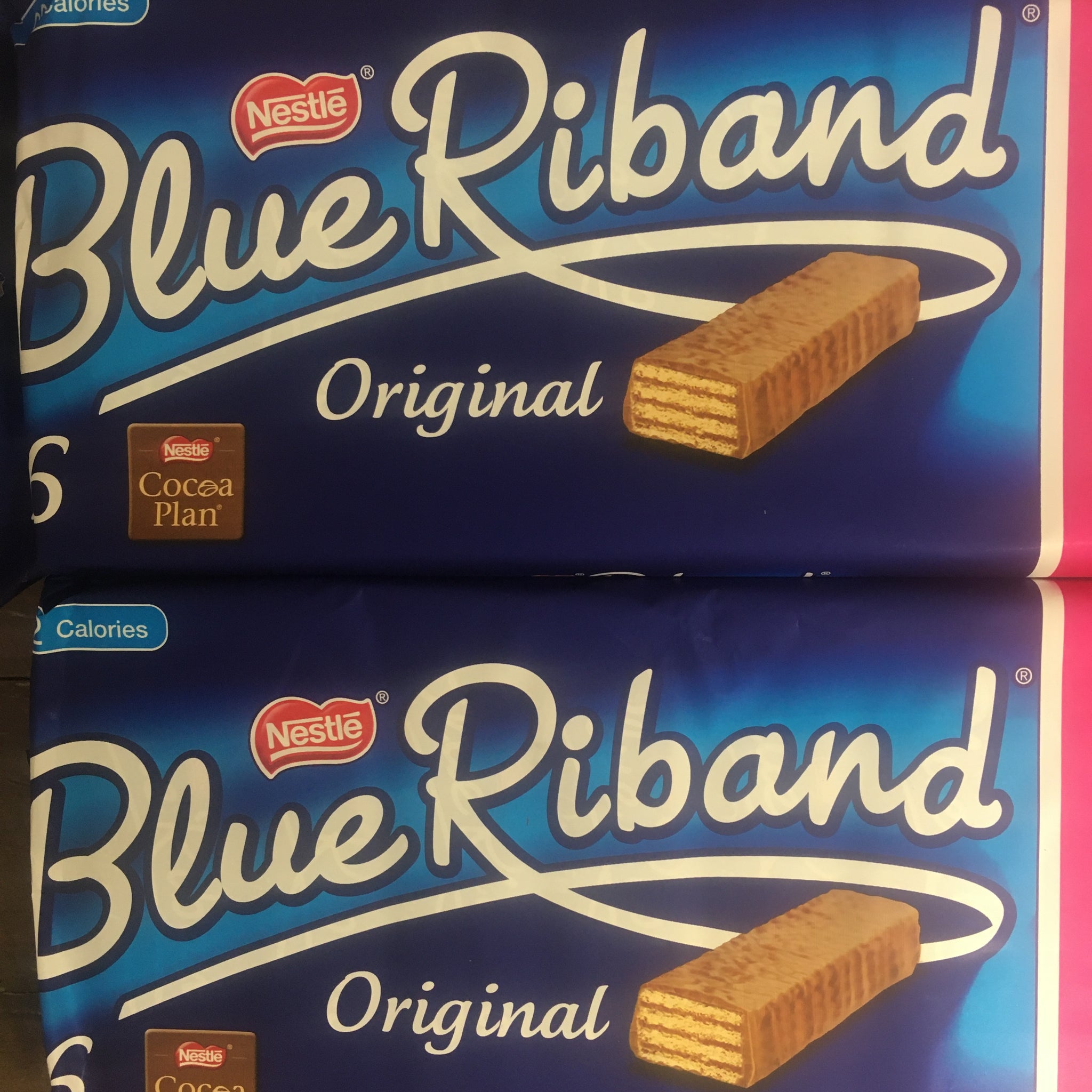 32x Blue Riband Original Milk Chocolate Wafer Bars (2 Packs of 16x18g ...