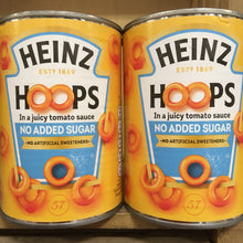 2x Heinz No Added Sugar Spaghetti Hoops Tins (2x400g)