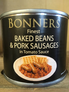 Bonners Baked Beans & Pork Sausages 200g