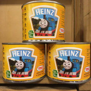 3x Heinz Thomas and Friends Pasta Shapes in Tomato Sauce Tins (3x205g)