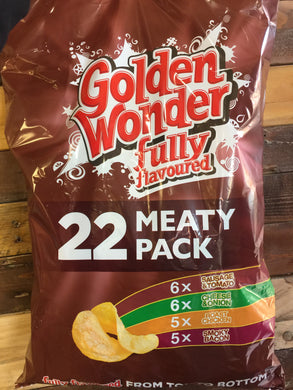 Golden Wonder 22 Meaty Pack  (22x25g)