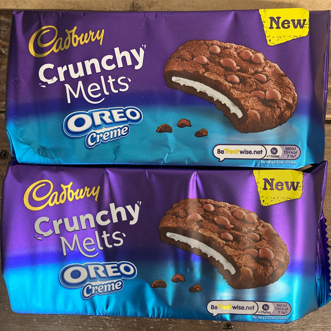 Cadbury Crunchy Melts Oreo Creme Chocolate Cookies