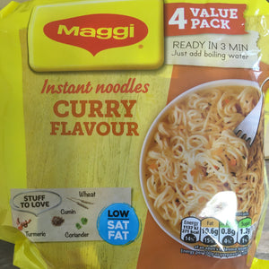 8x Maggi 3 Minute Noodles Curry Flavour (2 Packs of 4x59g)