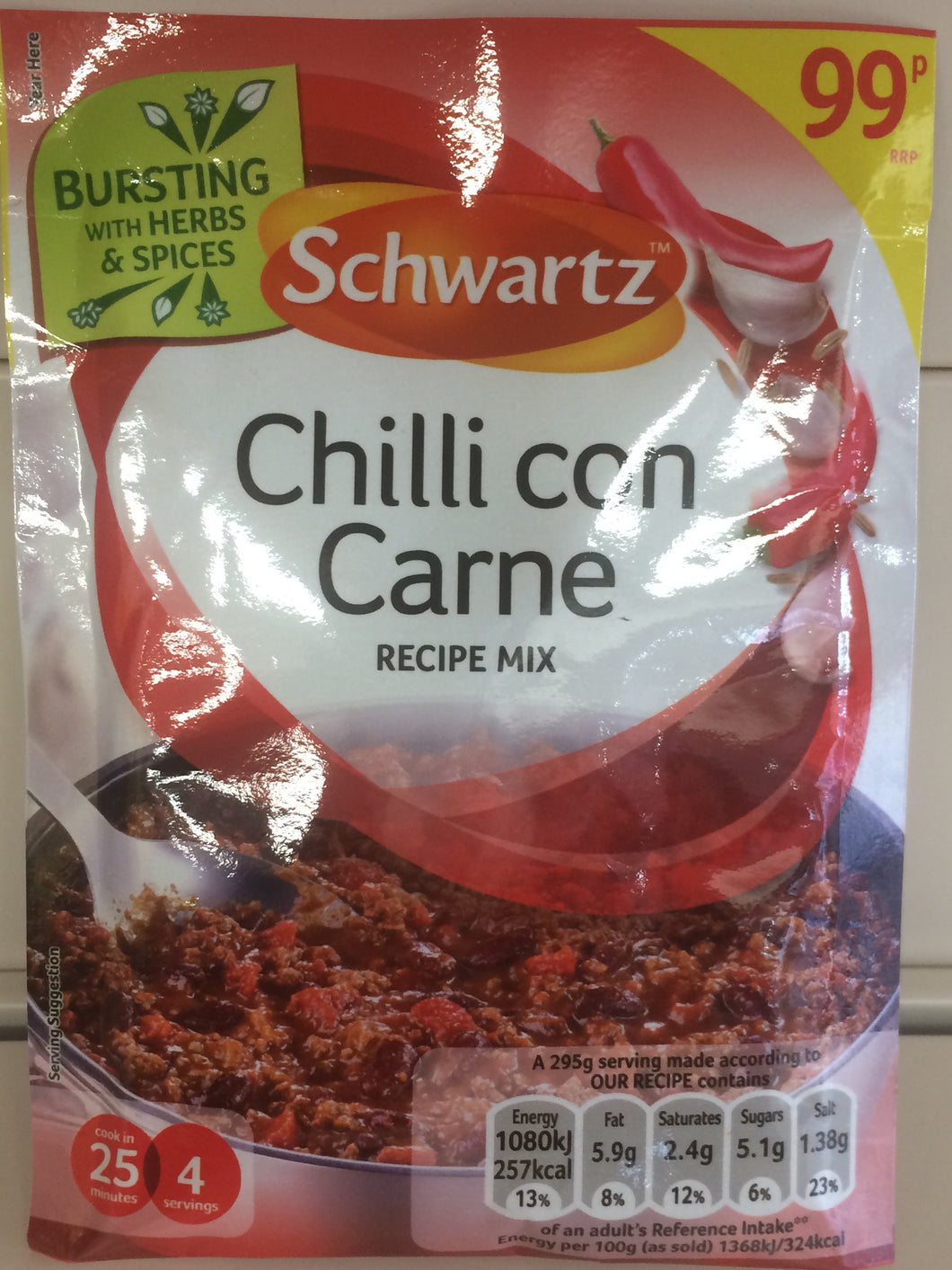 Schwartz Chilli con Carne Recipe Mix 41g