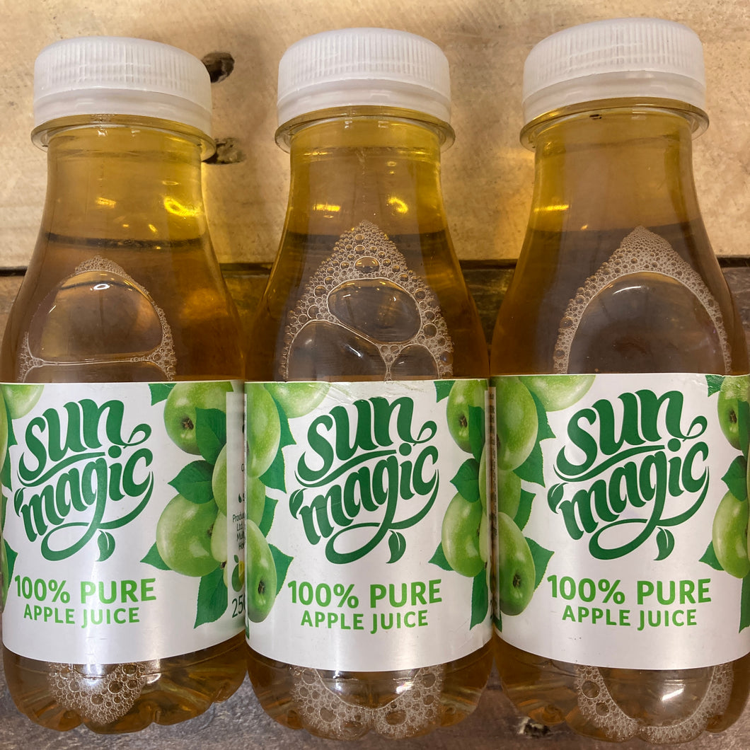 6x Sunmagic 100% Pure Apple Juice (6x250ml)