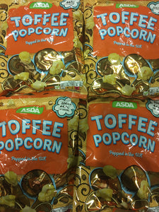4x Asda Toffee Popcorn Share Bags (4x170g)