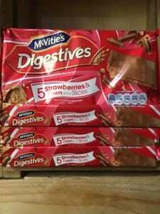 20x McVitie's Digestives Strawberries & Cream Flavour (4x 5 Slices)