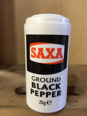 Saxa Ground Black Pepper 25g