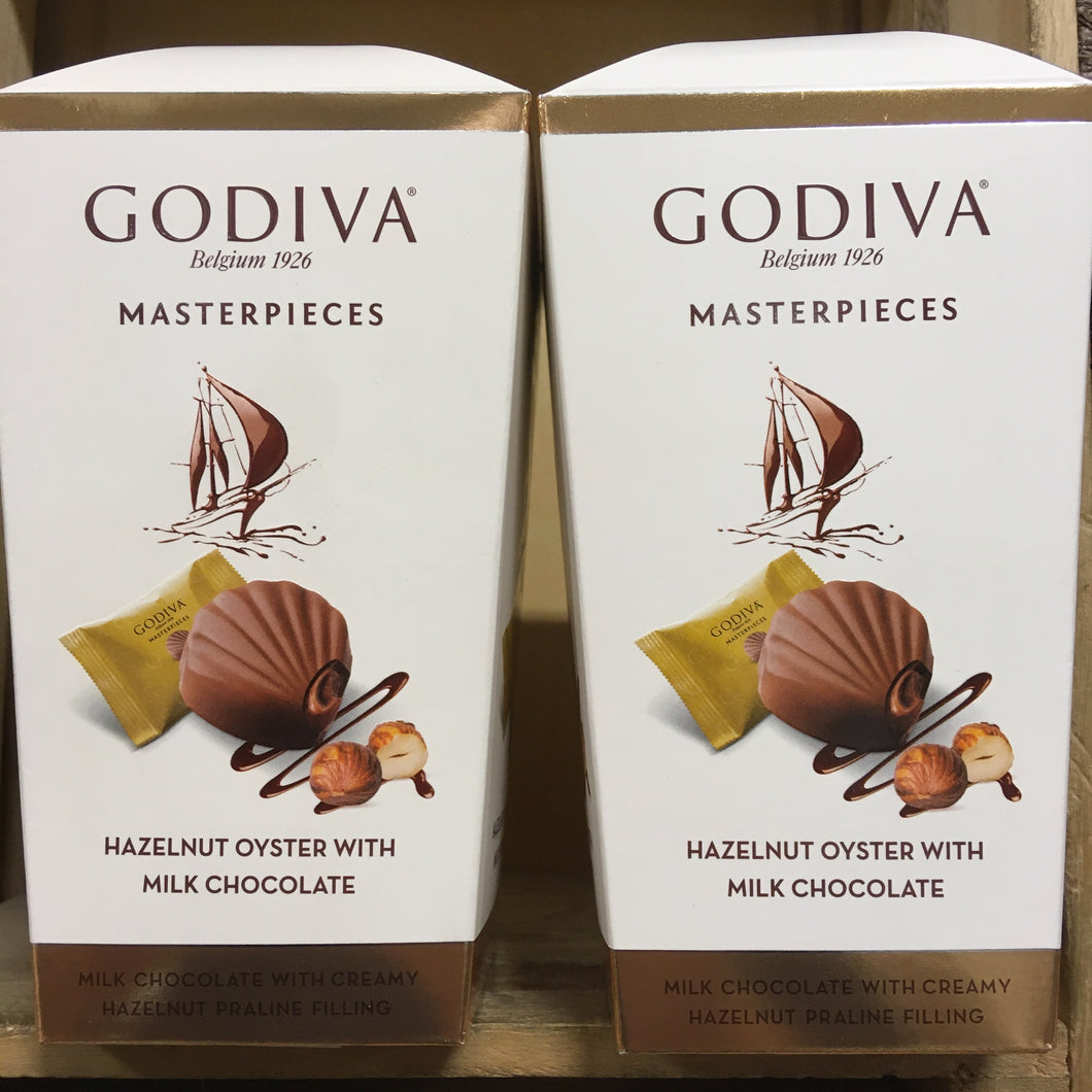 2x Godiva Masterpieces Hazelnut Oyster with Belgian Milk Chocolate (2x193g)