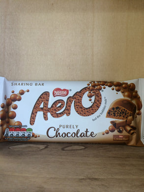 Aero Sharing Bar Purely Chocolate 100g