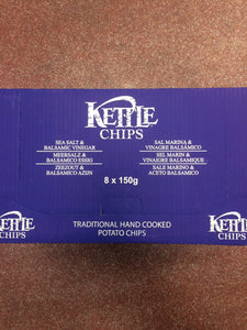 Kettle Chips Sea Salt & Balsamic Vinegar Box of 8x 150g