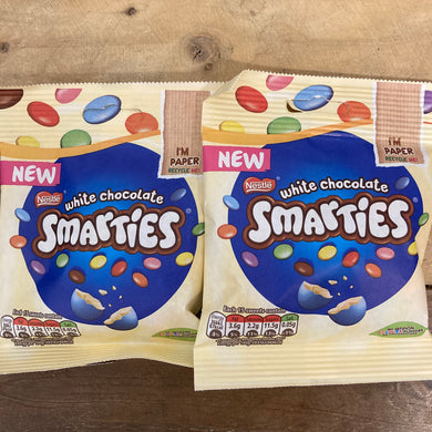 Nestle White Chocolate Smarties Share Bags 100g