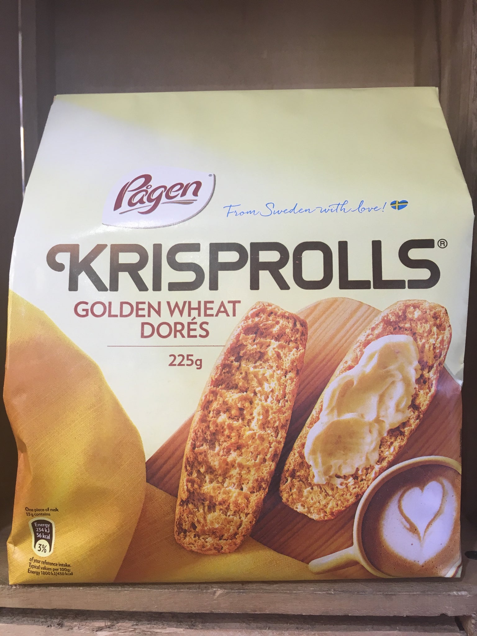 Pagen Krisprolls, Golden Wheat, 7.9 Ounce (Pack of 5)