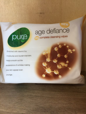 Pure Age Defiance Cleaning Wipes 25's