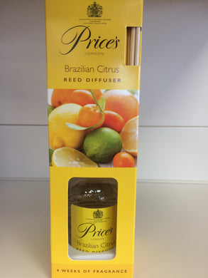 Price's Brazilian Citrus Reed Diffuser 100ml