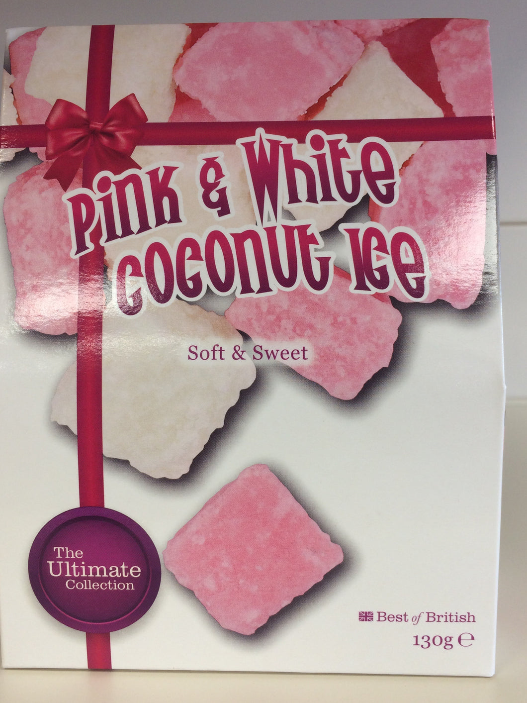 Ultimate Collection Coconut Ice Pink & White 130g