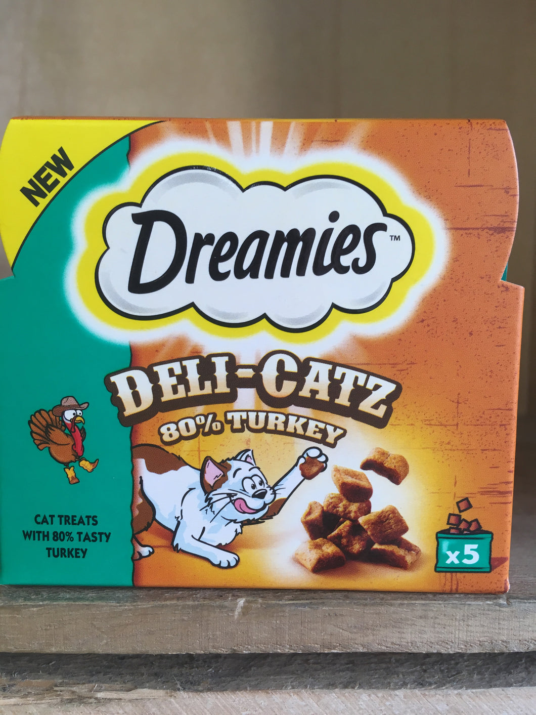 Dreamies Deli-Catz Turkey Meaty Cat Treats 5 Pack (5x5g)