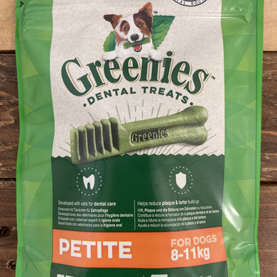 10x Greenies Original Petite Small Dog Dental Chew Treats (2 Packs of 5 Sticks)