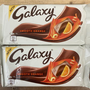 3x Galaxy Smooth Orange Chocolate Bars (3x110g)