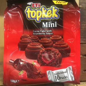 ETi Topkek Mini Cocoa Cake with Strawberry Sauce 10x Pack & Low Price ...
