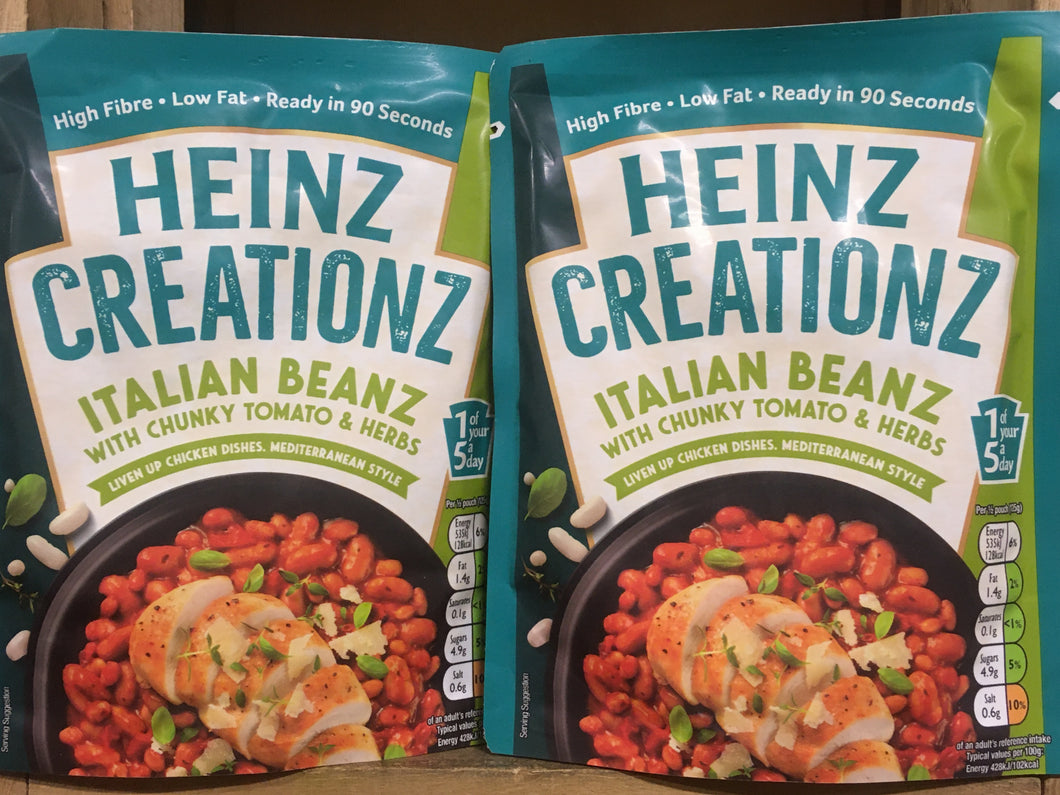 3x Heinz Creationz Italian Beanz (3x250g)