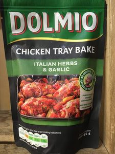 4x Dolmio Chicken Tray Bake Italian Herbs & Garlic (4x150g)