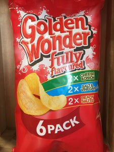 Golden Wonder Fully Flavoured 6 Pack (6x25g)