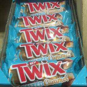 12x Twix Salted Caramel Chocolate Biscuit Twin Bars (12x46g)