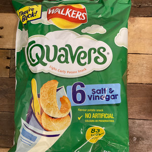 Walkers Quavers Salt & Vinegar (6x16g)